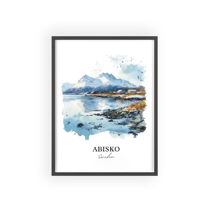 Abisko Travel Print Wall Art Abisko Wall Hanging Home Décor Abisko Gift Art Lovers Sweden Art Lover Gift Abisko Poster