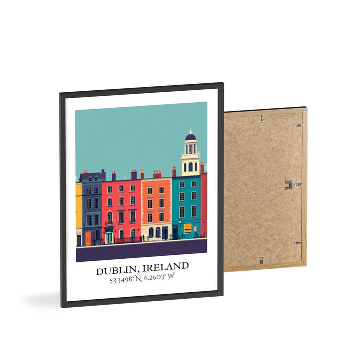 Dublin Art, Dublin Retro Travel Art, Dublin Home Decor, Dublin Ireland Gift, Ireland Travel Art, Travel Prints, Housewarming Gift