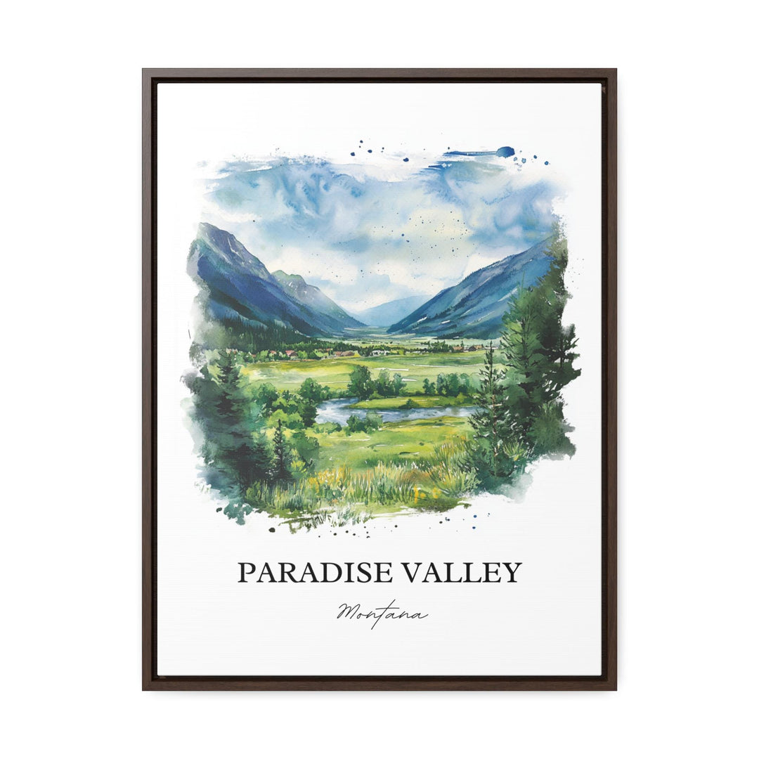 Paradise Valley MT Art, Yellowstone River Print, Montana Artwork, Paradise Valley Gift, Travel Print, Travel Poster, Housewarming Gift