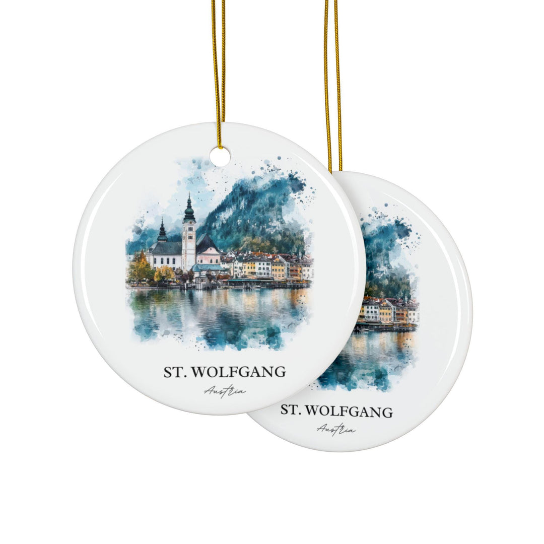 St. Wolfgang Ornament: Unique Austrian Souvenir, Austria Xmas Decor, and Authentic Switzerland St. Wolfgang