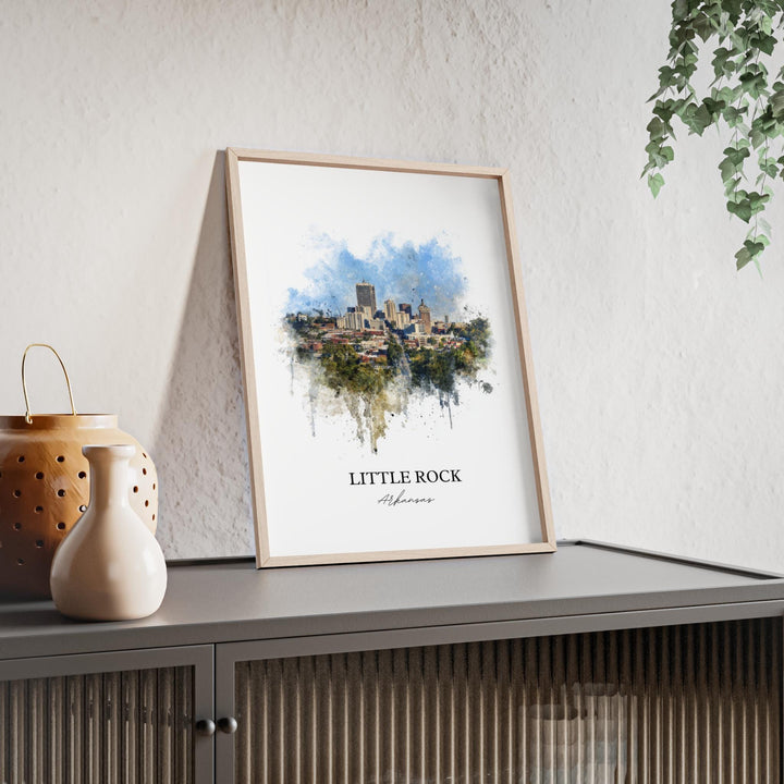 Little Rock, Arkansas – Watercolor Art Print