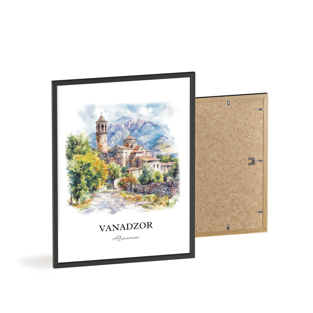 Vanadzor, Armenia – Watercolor Art Print