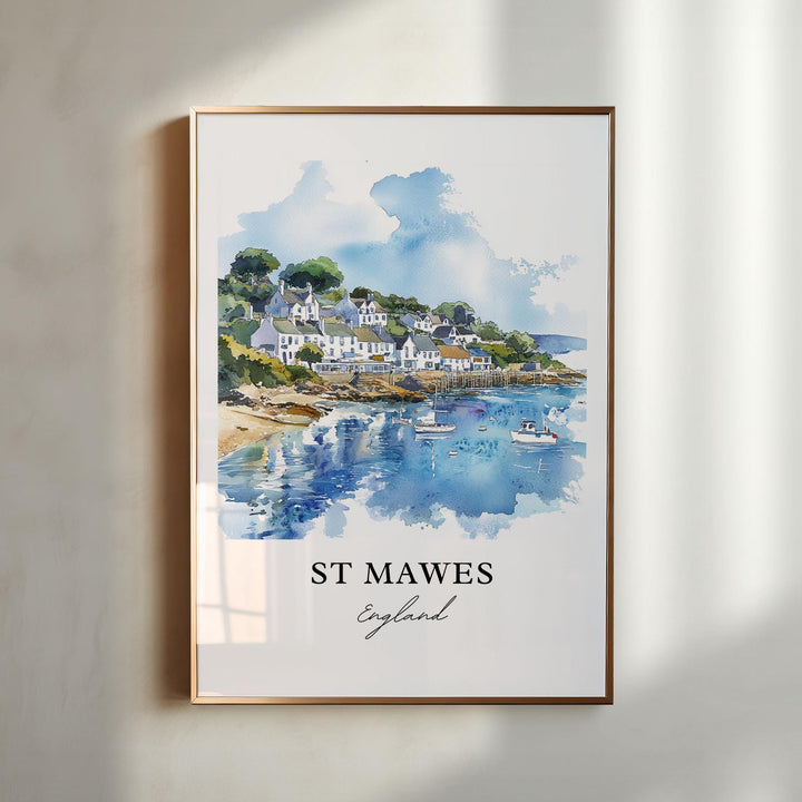 St Mawes, England – Watercolor Art Print