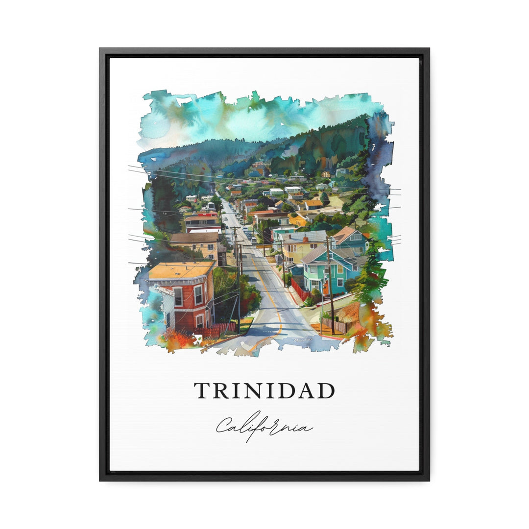 Trinidad California Art, Trinidad CA Print, Humboldt County Watercolor, Trinidad CA Gift, Travel Poster, Housewarming Gift
