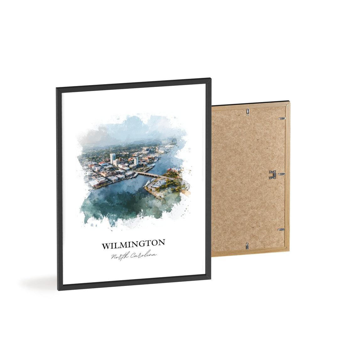 Wilmington, North Carolina – Watercolor Art Print