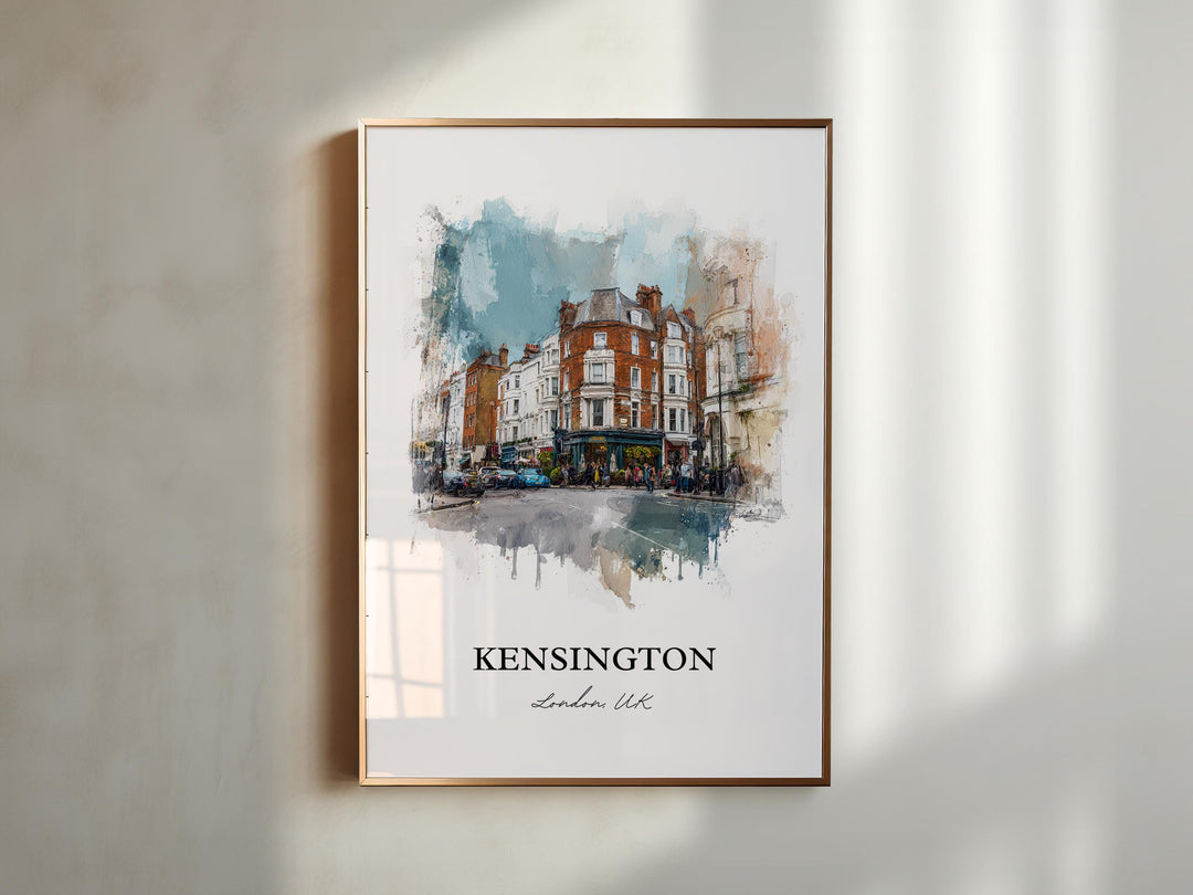 Kensington, London – Watercolor Art Print