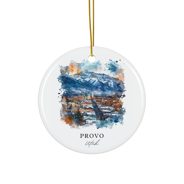 Provo Utah Ornament: Unique Provo Souvenir, Provo Xmas Decor, and Authentic Provo Utah Christmas Gift