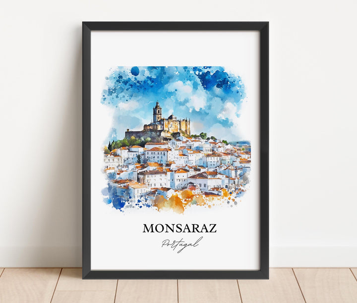 Monsaraz, Portugal – Watercolor Art Print