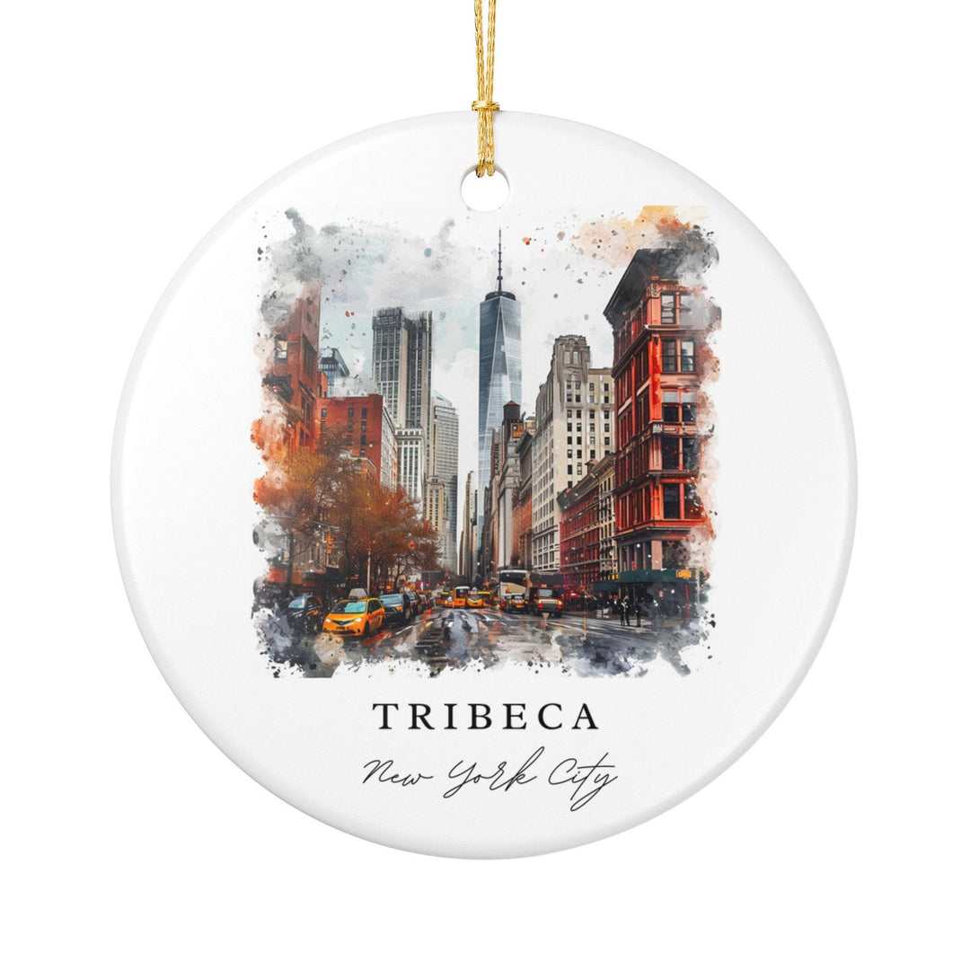 Tribeca Ornament: Unique Tribeca NYC Souvenir, Tribeca NYC Xmas Decor, and Authentic Manhattan Gift
