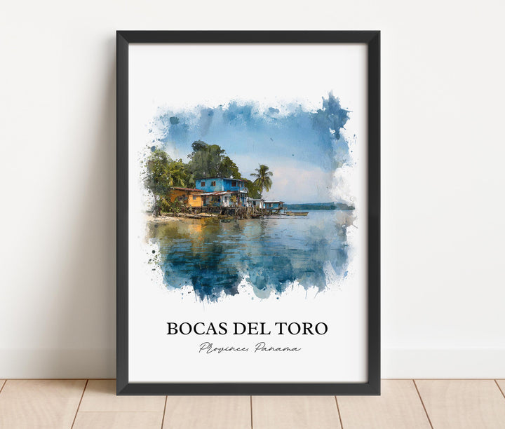 Bocas del Toro, Panama – Watercolor Art Print