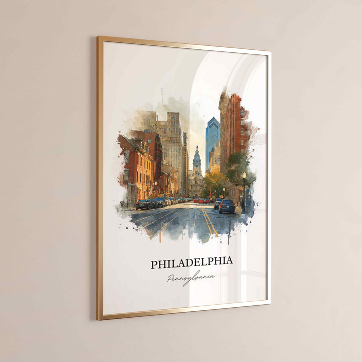Philadelphia, Pennsylvania – Watercolor Art Print
