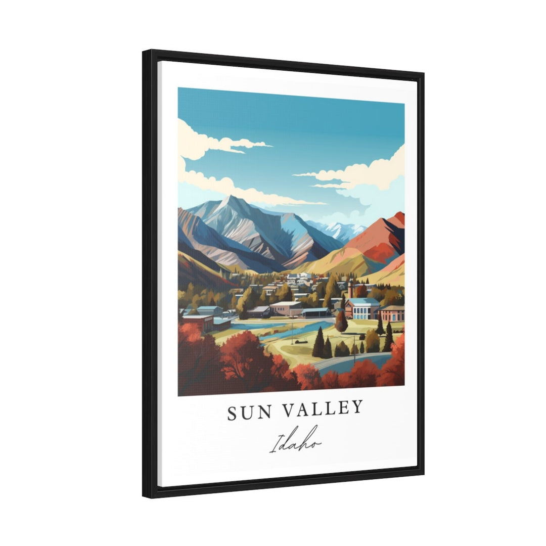 Sun Valley Idaho wall art - Idaho, Sun Valley poster, Sun Valley ID Wedding gift, Birthday present, Custom Text, Personalised Gift