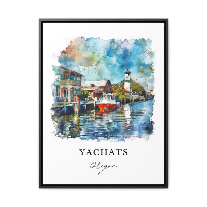 Yachats Oregon Wall Art, Lincoln County OR Print, Yachats Watercolor, Oregon Coast Gift,