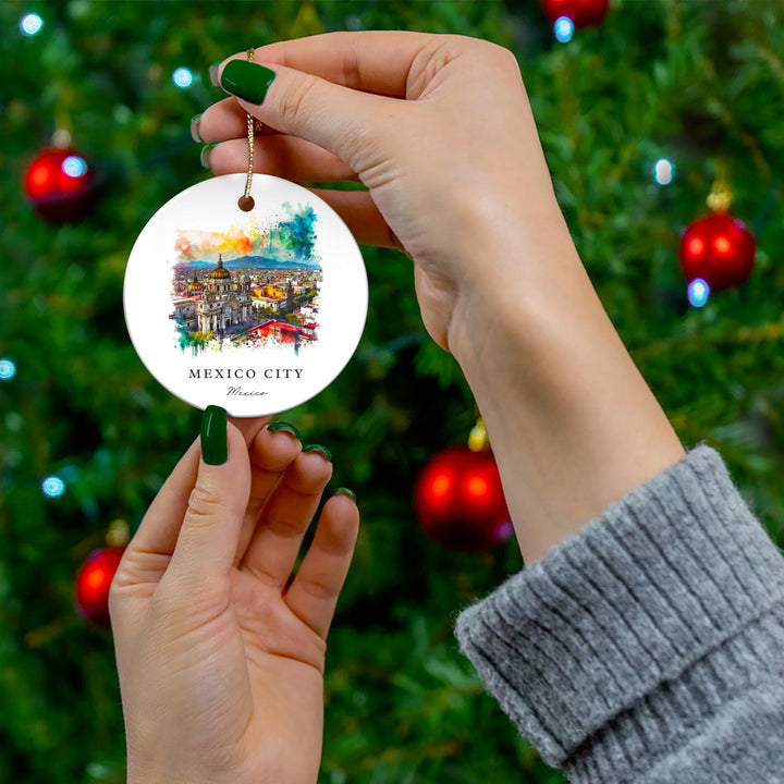 Mexico City Ornament: Unique Mexico City Souvenir, CDMX  Xmas Decor, and Authentic Mexico City Christmas Gift