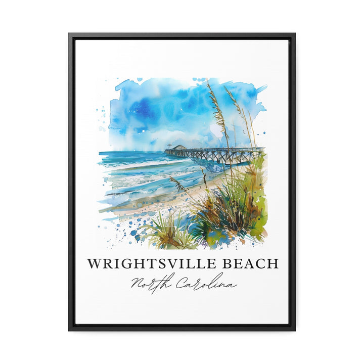 Wrightsville Beach Art, Wrightsville Beach NC Print, Wrightsville Beach Watercolor, Wrightsville Gift, Travel Print, Travel Poster, Gift