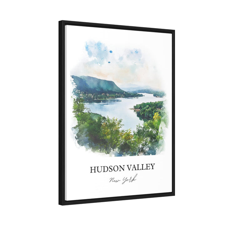 Hudson Valley Wall Art, Hudson River Print, Nyack NY Watercolor Art, Hudson Valley NY Gift, Travel Print, Travel Poster, Housewarming Gift