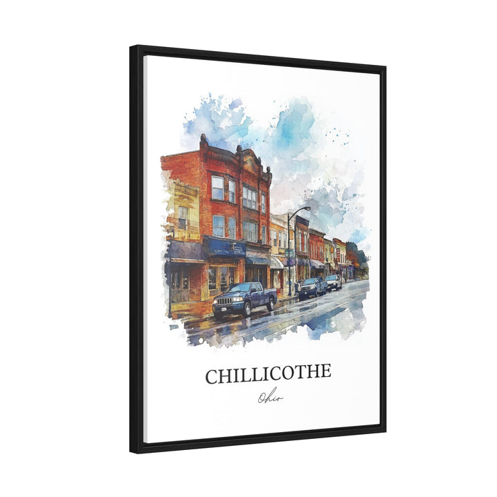 Chillicothe OH Wall Art, Ross County Print, Ohio Watercolor Art, Chillicothe Gift, Travel Print, Travel Poster, Housewarming Gift