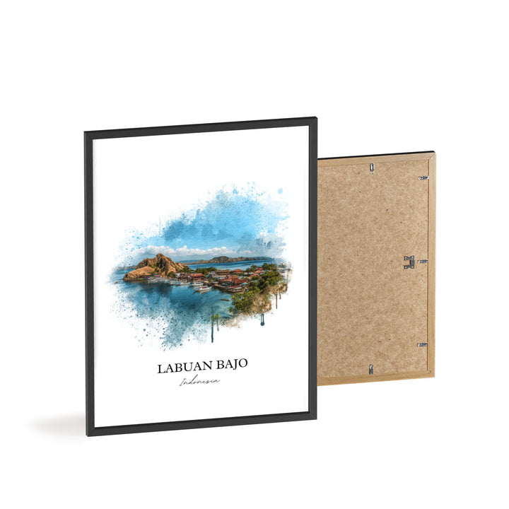 Labuan Bajo, Indonesia – Watercolor Art Print