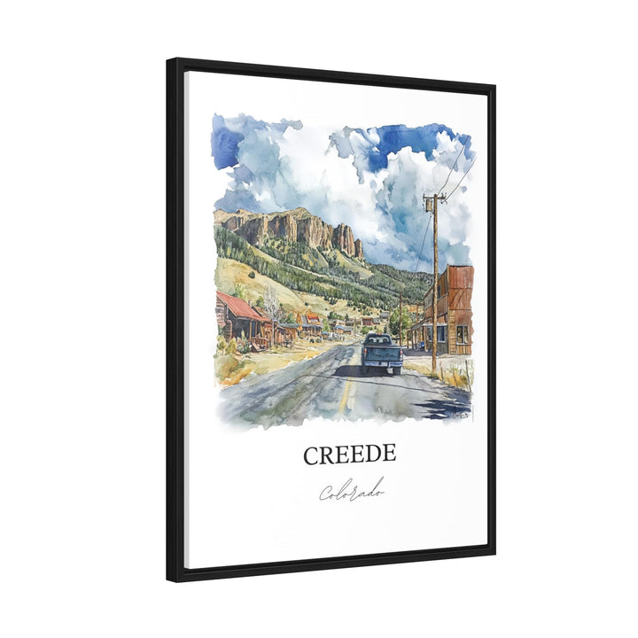 Creede, Colorado, USA – Watercolor Art Print