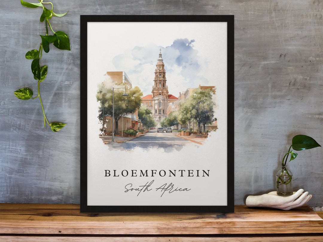 Bloemfontein Wall Art - South Africa Print