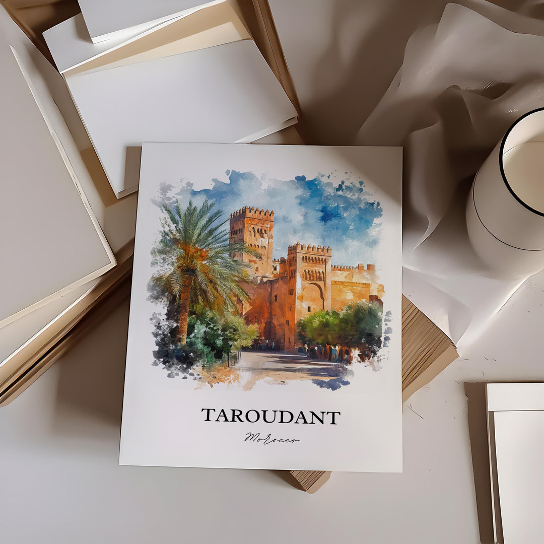 Taroudant, Morocco – Watercolor Art Print
