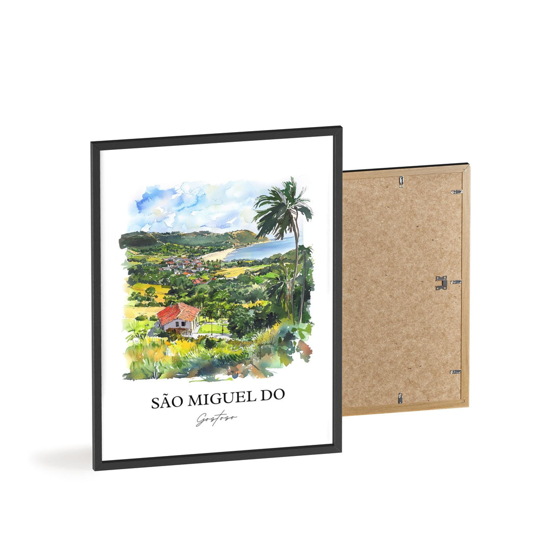 São Miguel do Gostoso Art, Rio Grande do Norte Print, Brazil Art, São Miguel do Gostoso Gift, Travel Print, Travel Poster, Housewarming Gift