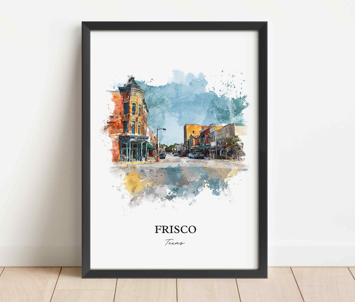 Frisco, Texas – Watercolor Art Print