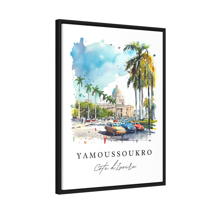 Yamoussoukro wall art - Ivory Coast, Yamoussoukro print, Ivory Coast Wedding gift, Birthday present, Custom Text, Perfect Gift