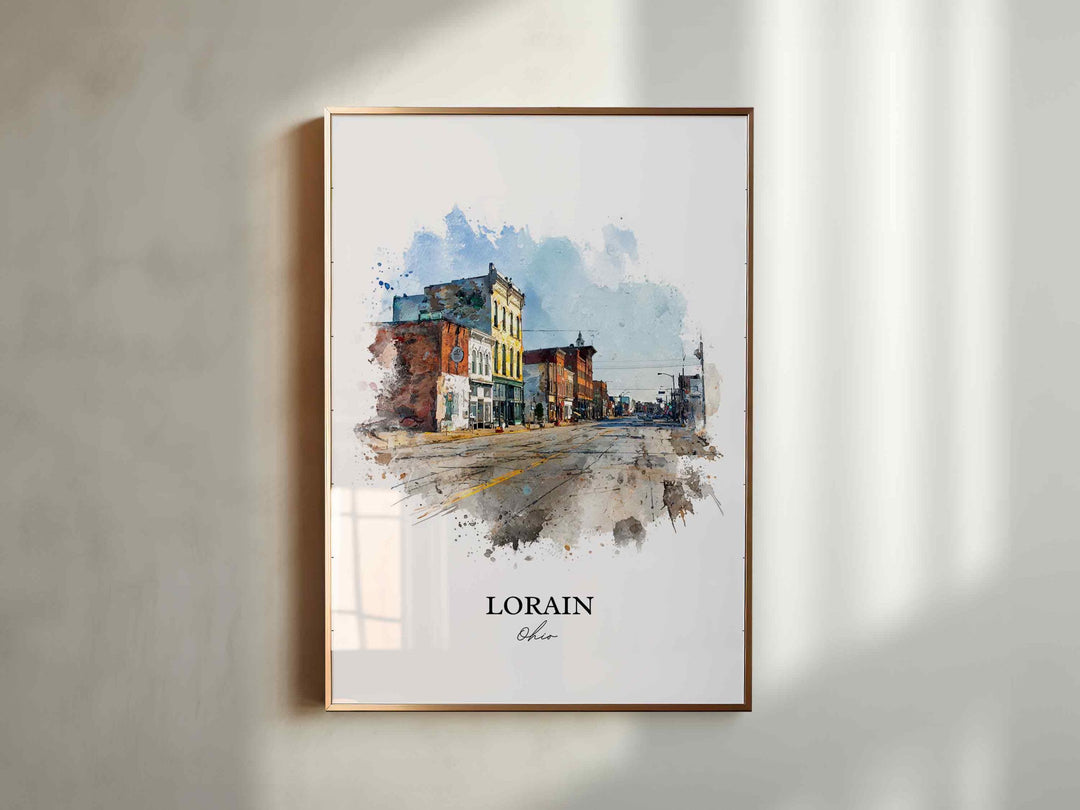 Lorain, Ohio – Watercolor Art Print
