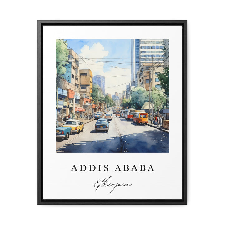 Addis Ababa Wall Art - Ethiopia Print