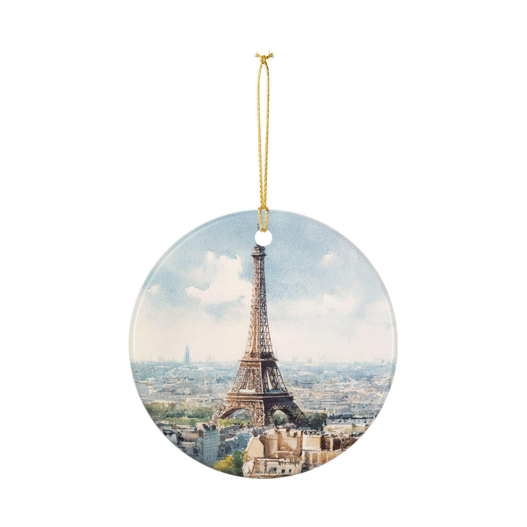 Paris France Ornament: Unique Paris Souvenir, Paris Xmas Decor, and Authentic Eiffel Tower Gift
