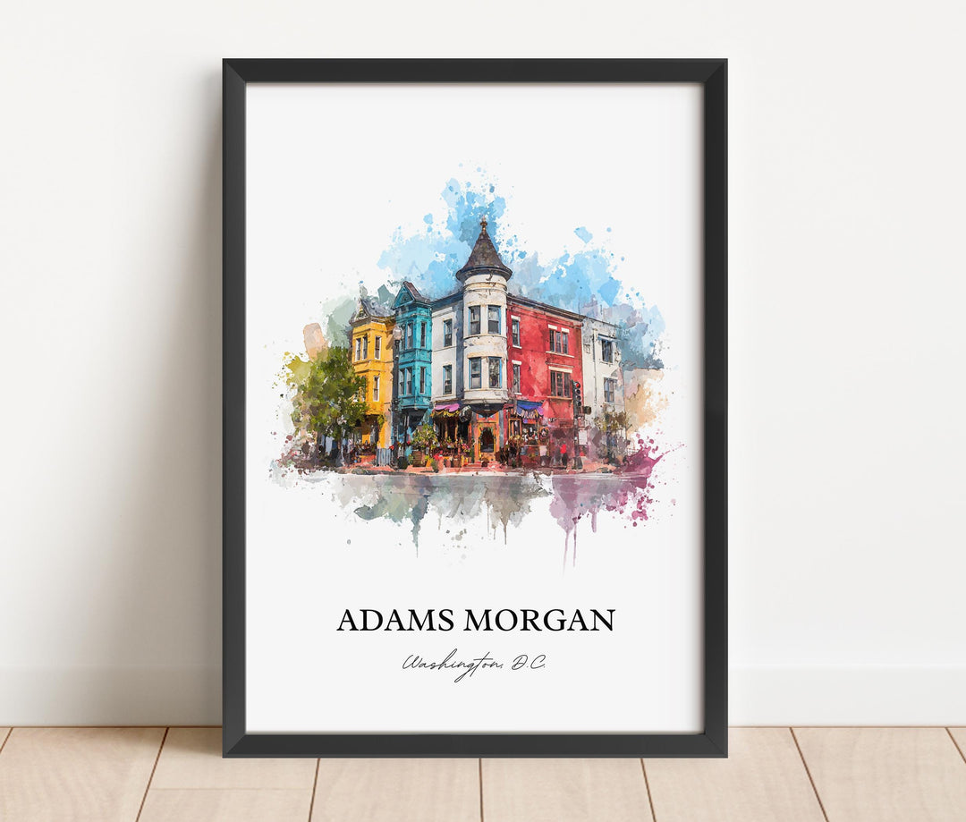 Adams Morgan, Washington DC – Watercolor Art Print