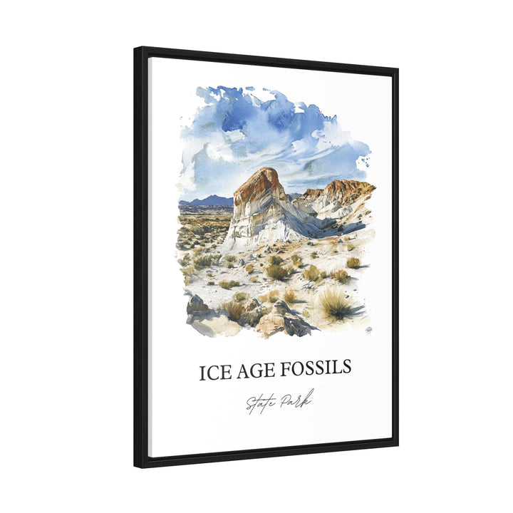 Ice Age Fossils Park Art, Las Vegas Print, Nevada Artwork, Ice Age Fossils State Park Gift, Travel Print, Travel Poster, Housewarming Gift