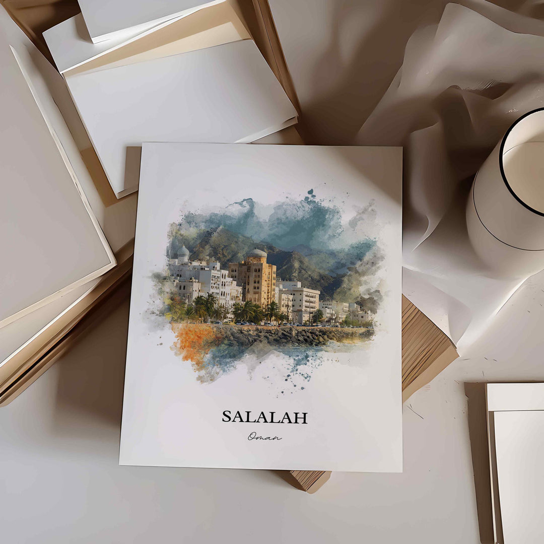 Salalah, Oman – Watercolor Art Print