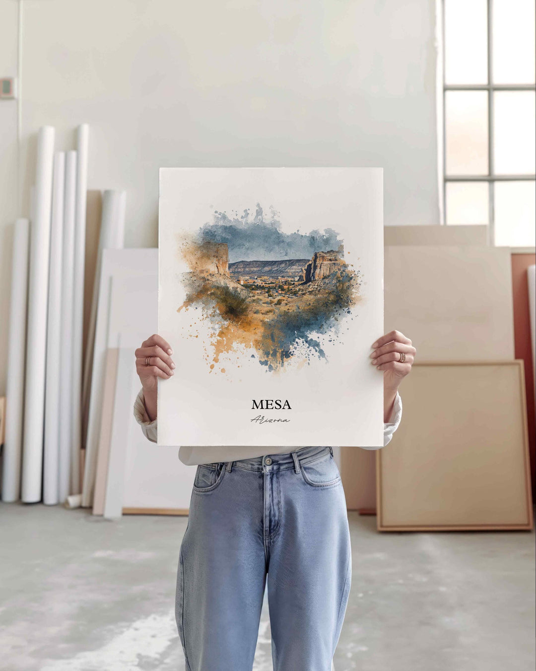 Mesa, Arizona – Watercolor Art Print
