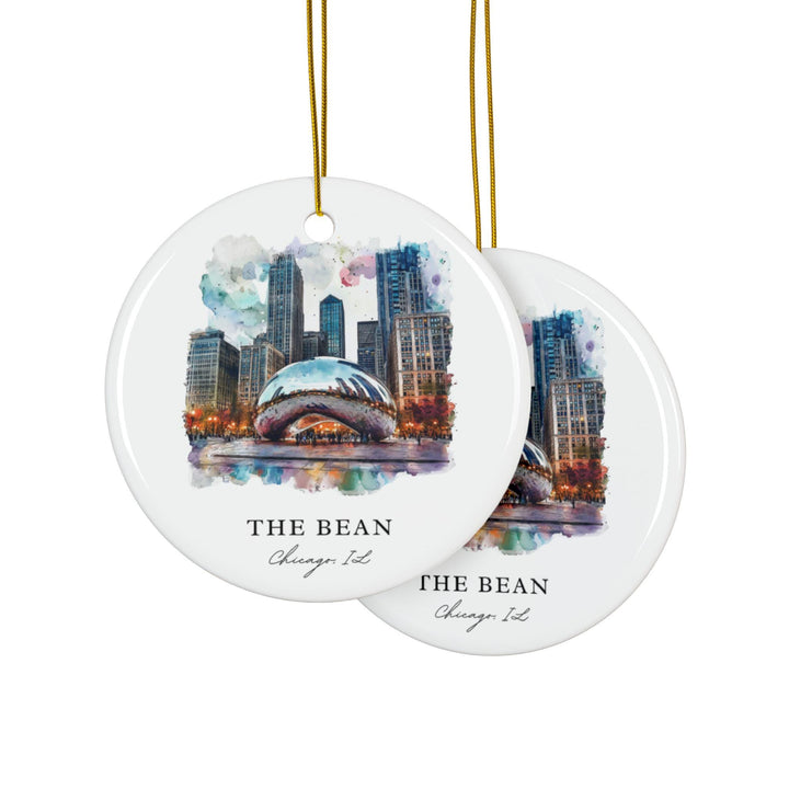 The Bean Chicago Ornament: The Bean Souvenir, Millenium Park Decor, and Authentic Chicago Xmas Gift