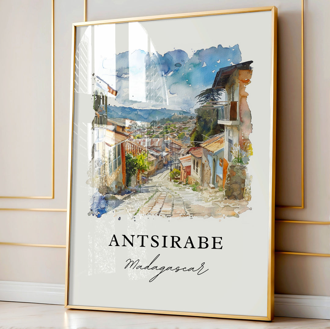 Antsirabe Wall Art - Madagascar Print