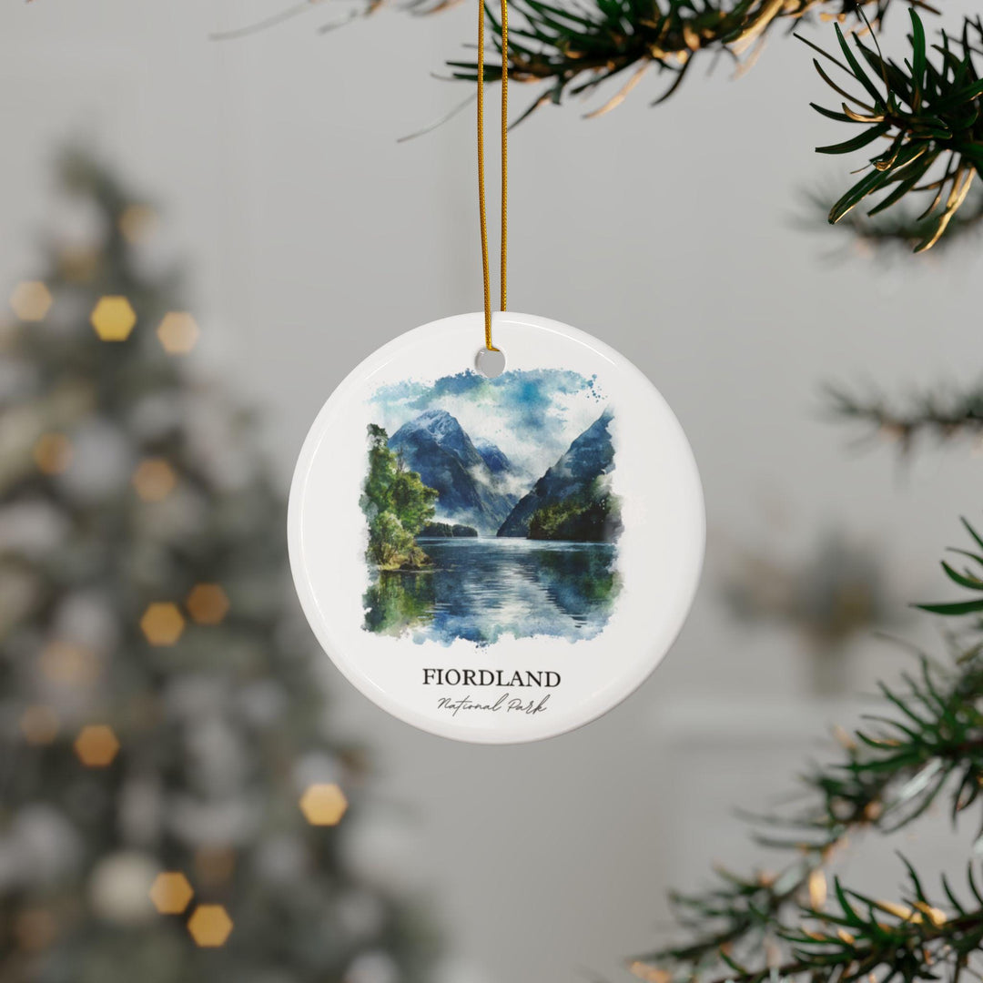 Fiordland National Park Ornament: Unique New Zealand Souvenir, Fiordland Xmas Decor, and Authentic Fiordland National Park Gift