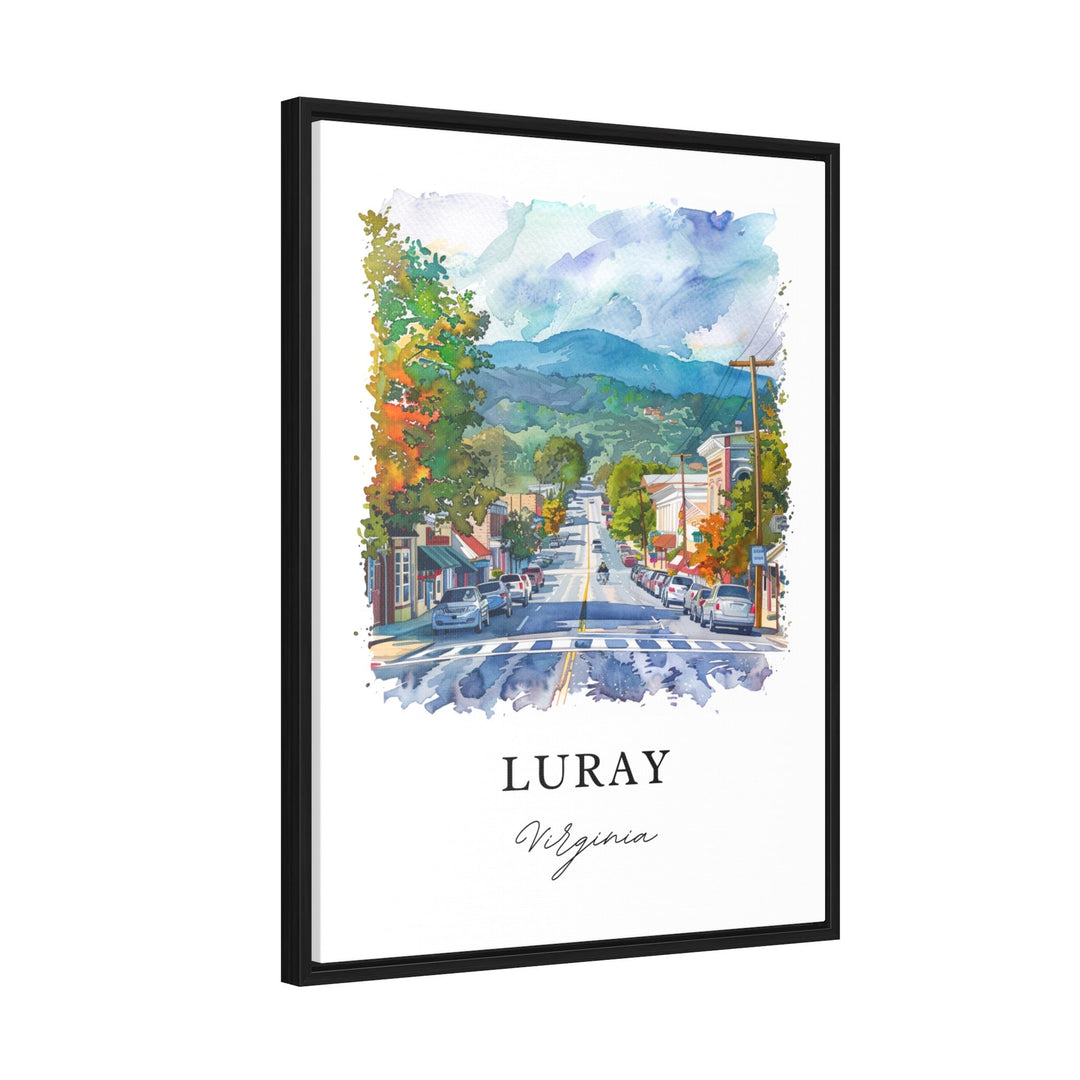 Luray Virginia Wall Art, Luray Print, Luray VA Watercolor, Shenandoah Valley Gift,