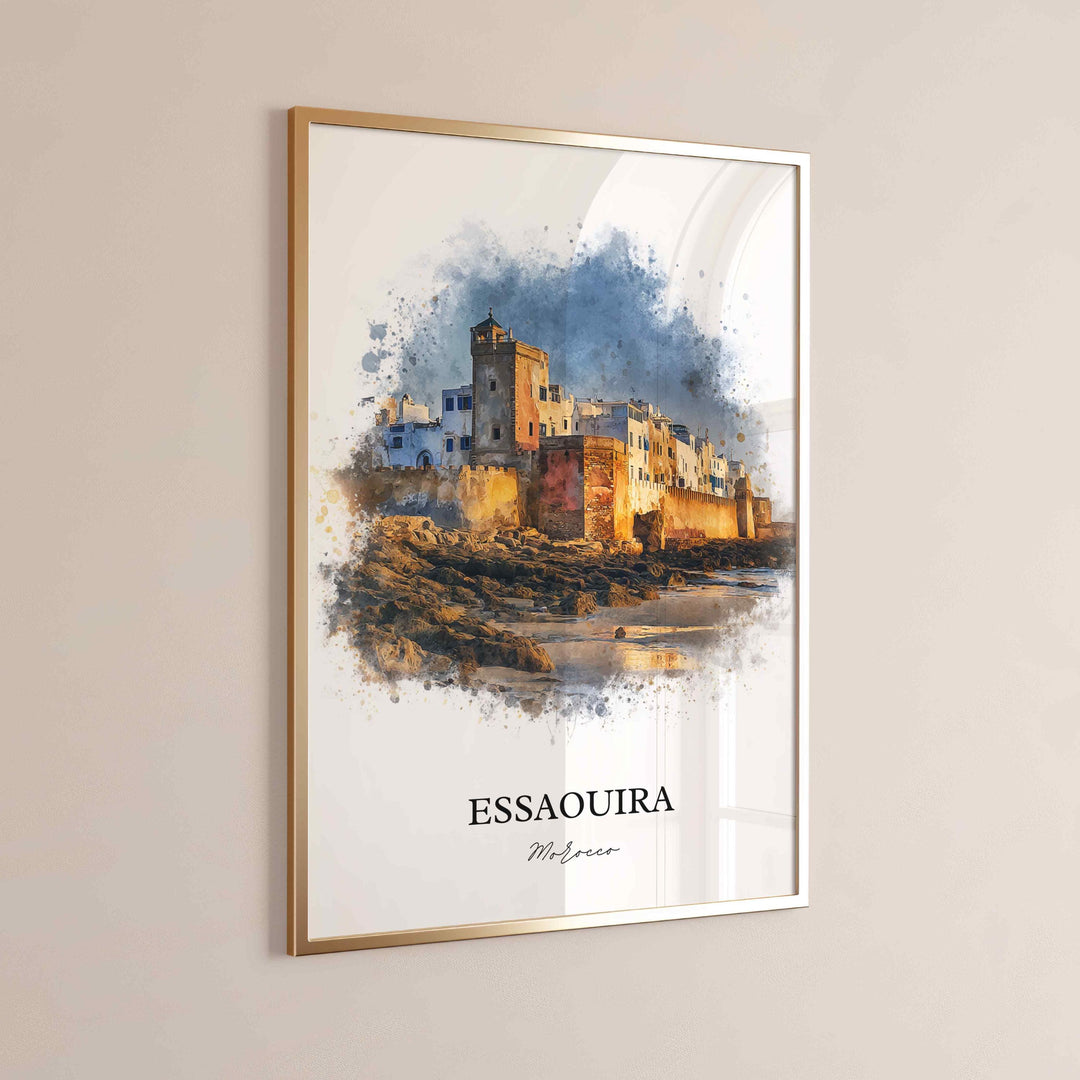 Essaouira, Morocco – Watercolor Art Print
