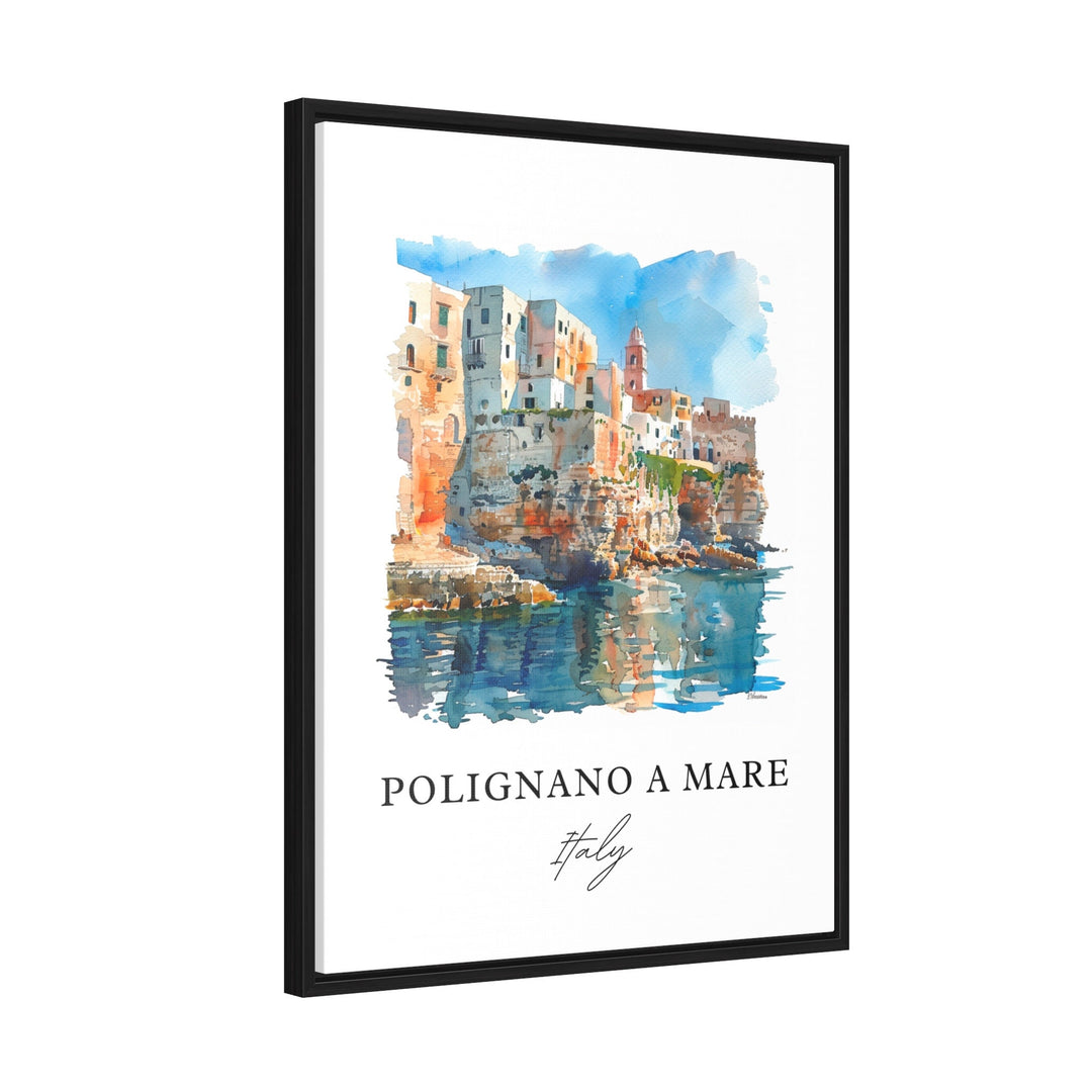 Polignano a Mare Art, Netherlands Print, Polignano a Mare Italy Watercolor, Cala Porto Gift,