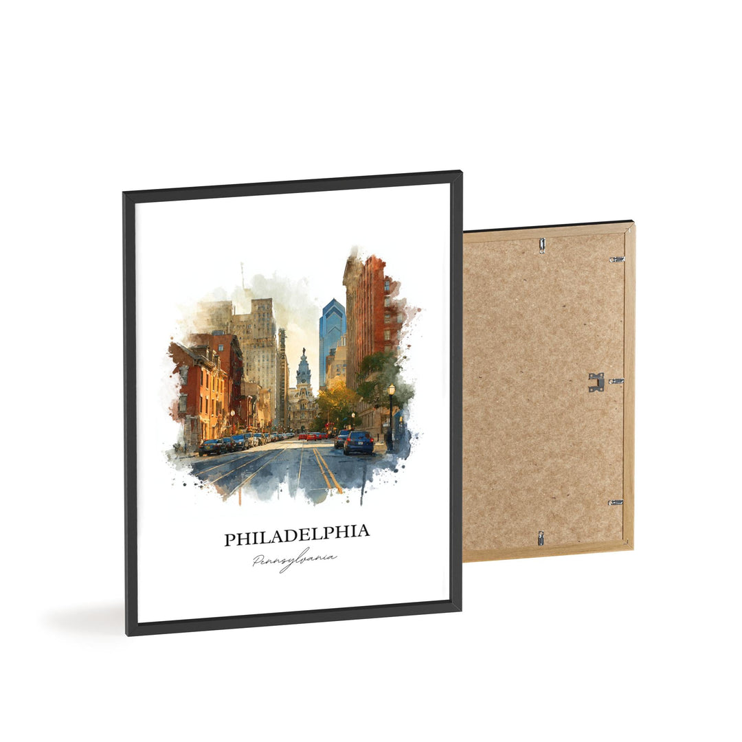 Philadelphia, Pennsylvania – Watercolor Art Print