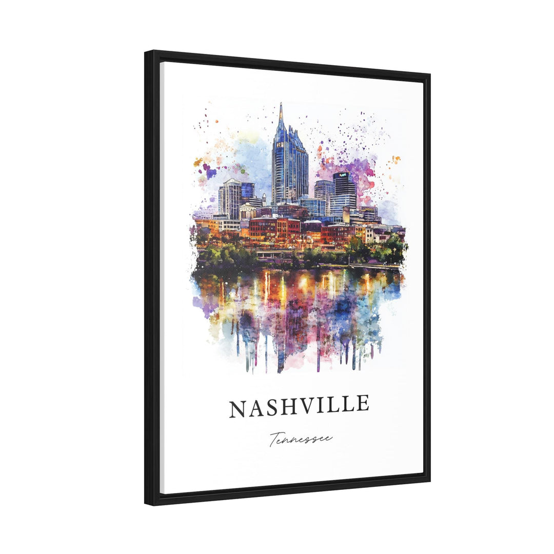 Nashville TN Wall Art, Nashville Print, Nashville Watercolor Art, Nashville Tennessee Gift,