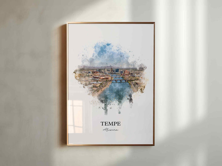 Tempe, Arizona – Watercolor Art Print
