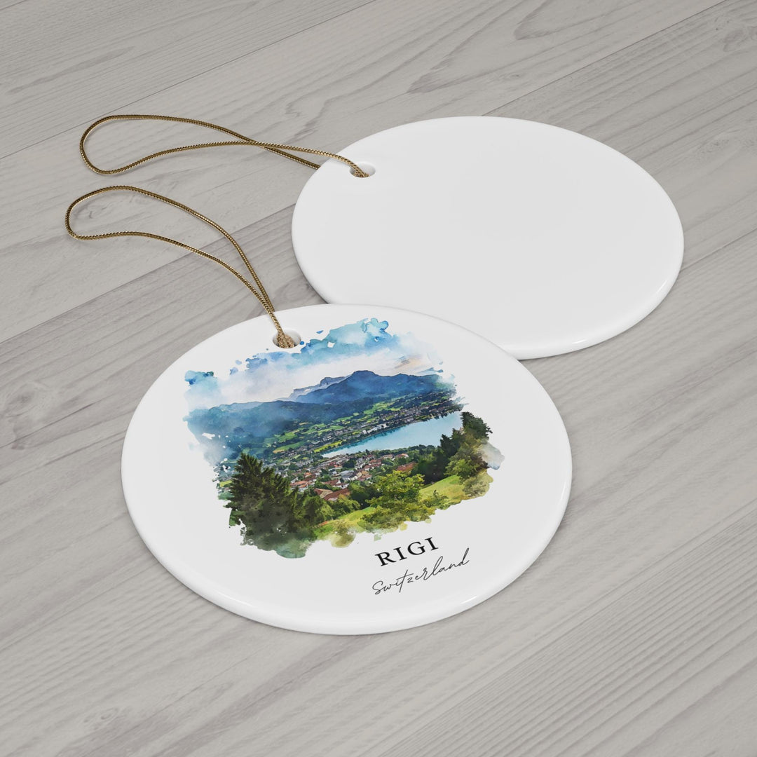 Rigi Switzerland Ornament: Unique Rigi Souvenir, Rigi Swizterland Xmas Decor, and Authentic Lucerne Christmas Gift