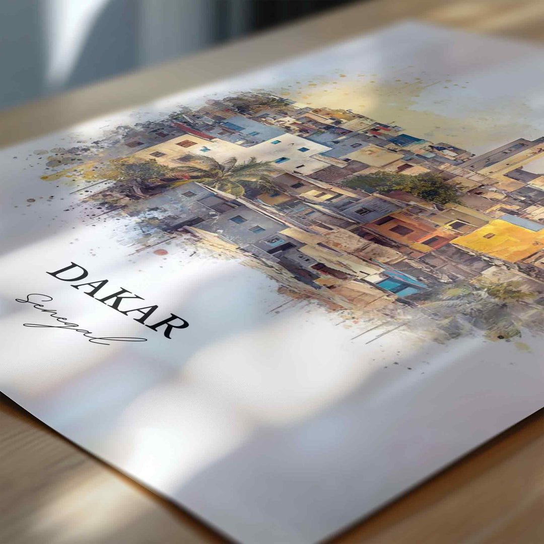 Dakar, Senegal – Watercolor Art Print