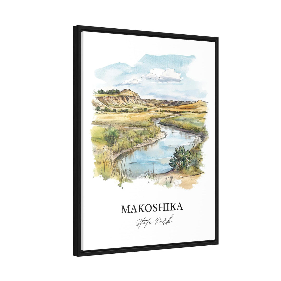 Makoshika State Park Art, Glendive MT Print, Montana Watercolor Art, Makoshika Park Gift, Travel Print, Travel Poster, Housewarming Gift
