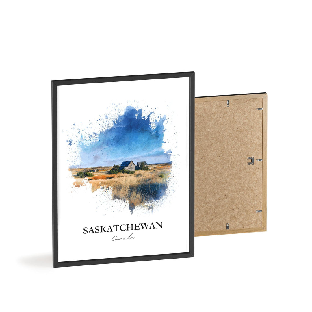 Saskatchewan, Canada – Watercolor Art Print