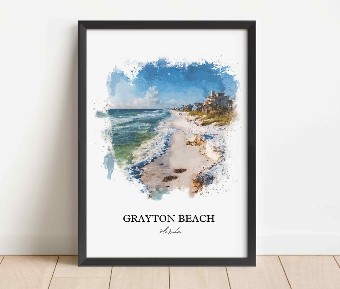 Grayton Beach, Florida – Watercolor Art Print