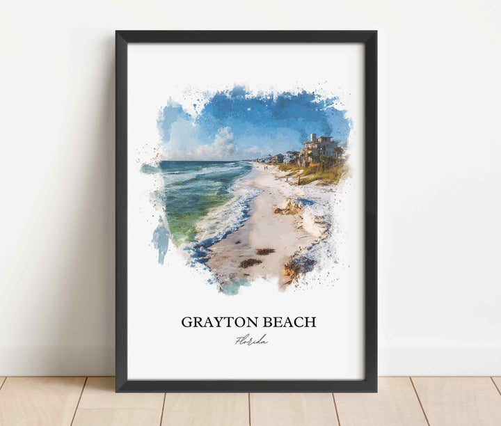 Grayton Beach, Florida – Watercolor Art Print